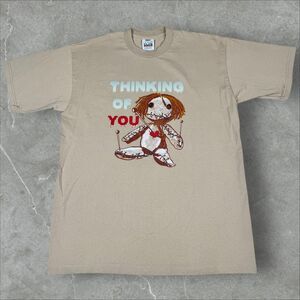 Voodoo Doll Tan Tee Shirt Travis Scott Vibes Grunge Stitches and Pins - XL Tall